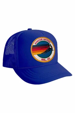 Kid's Trucker Hats | Aviator Nation SIGNATURE VAIL - KIDS VINTAGE FOAM TRUCKER KIDSVINTAGEFOAMTRUCKER
