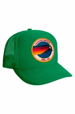 Kid's Trucker Hats | Aviator Nation SIGNATURE VAIL - KIDS VINTAGE FOAM TRUCKER KIDSVINTAGEFOAMTRUCKER