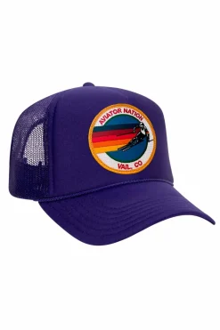 Kid's Trucker Hats | Aviator Nation SIGNATURE VAIL - KIDS VINTAGE FOAM TRUCKER KIDSVINTAGEFOAMTRUCKER
