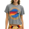 Boyfriend Tees | Aviator Nation SIGNATURE VAIL BOYFRIEND TEE - HEATHER