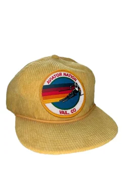 Trucker Hats | Trucker Hats | Aviator Nation SIGNATURE VAIL VINTAGE CORDUROY TRUCKER VINTAGECORDUROYTRUCKERHATSAviatorNationNAVY