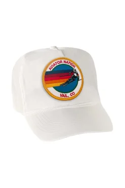 Trucker Hats | Trucker Hats | Aviator Nation SIGNATURE VAIL VINTAGE NYLON TRUCKER HAT