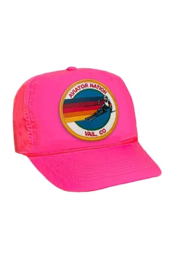Trucker Hats | Trucker Hats | Aviator Nation SIGNATURE VAIL VINTAGE NYLON TRUCKER HAT
