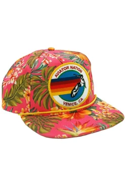 Trucker Hats | Trucker Hats | Aviator Nation SIGNATURE VENICE VINTAGE SAFARI TWILL LOW-RISE TRUCKER