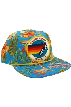 Trucker Hats | Trucker Hats | Aviator Nation SIGNATURE VENICE VINTAGE SAFARI TWILL LOW-RISE TRUCKER