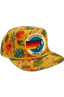 Trucker Hats | Trucker Hats | Aviator Nation SIGNATURE VENICE VINTAGE SAFARI TWILL LOW-RISE TRUCKER