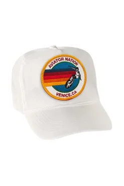 Trucker Hats | Trucker Hats | Aviator Nation SIGNATURE VENICE VINTAGE NYLON TRUCKER HAT VINTAGENYLONTRUCKERHATHATSAviatorNationNEONPINK