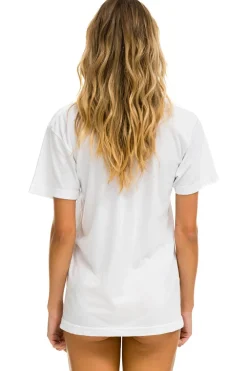 Tees | Tees | Aviator Nation SMILEY 2 CREW TEE - WHITE