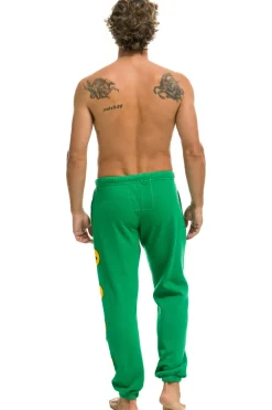 Sweatpants | Aviator Nation SMILEY 2 MENS SWEATPANTS - KELLY GREEN KELLYGREEN
