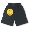 Kid's Shorts | Aviator Nation SMILEY KIDS SWEATSHORTS - CHARCOAL