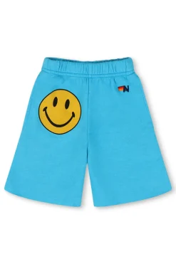 Kid's Shorts | Aviator Nation SMILEY KIDS SWEATSHORTS - NEON BLUE NEONBLUE