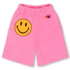 Kid's Shorts | Aviator Nation SMILEY KIDS SWEATSHORTS - NEON PINK NEONPINK