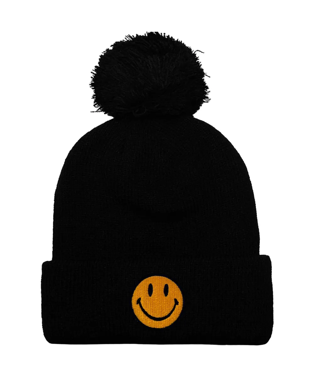 Beanies | Beanie | Aviator Nation SMILEY POM POM RIB BEANIE
