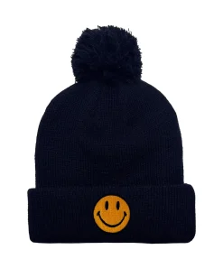 Beanies | Beanie | Aviator Nation SMILEY POM POM RIB BEANIE