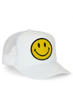 Trucker Hats | Trucker Hats | Aviator Nation SMILEY VINTAGE TRUCKER HAT OneSize/BLACK","public_title":"OneSize/BLACK","options":["OneSize","BLACK"],"price":4800,"weight":454,"compare_at_price":null,"inventory_quantity":503,"inventory_management":"shopify","inventory_policy":"deny","barcode":"00330107","featured_media":{"alt":null,"id":35691989434519,"position":4,"preview_image":{"aspect_ratio":0.667,"height":1500,"width":1000,"src":"//www.aviatornation.com/cdn/shop/files/VCFL_SML-BLK-FR01.jpg?v=1727733695"}},"requires_selling_plan":false,"selling_plan_allocations":[],"quantity_rule":{"min":1,"max":null,"increment":1}},{"id":35542800105623,"title":"OneSize/ROYAL","option1":"OneSize","option2":"ROYAL","option3":null,"sku":"VCFL_SML-RYL-OS","requires_shipping":true,"taxable":true,"featured_image":{"id":33228558893207,"product_id":5453078279,"position":28,"created_at":"2021-11-20T00:33:33-08:00","updated_at":"2023-04-20T08:20:43-07:00","alt":"SMILEYVINTAGETRUCKERHATHATSAviatorNationOSROYAL","width":1000,"height":1500,"src":"//www.aviatornation.com/cdn/shop/products/smiley-vintage-trucker-hat-hats-aviator-nation-os-royal-694038.jpg?v=1682004043","variant_ids":[35542800105623]},"available":true,"name":"SMILEYVINTAGETRUCKERHAT-OneSize/ROYAL","public_title":"OneSize/ROYAL","options":["OneSize","ROYAL"],"price":4800,"weight":454,"compare_at_price":null,"inventory_quantity":50,"inventory_management":"shopify","inventory_policy":"deny","barcode":"00422543","featured_media":{"alt":"SMILEYVINTAGETRUCKERHATHATSAviatorNationOSROYAL","id":25605201887383,"position":28,"preview_image":{"aspect_ratio":0.667,"height":1500,"width":1000,"src":"//www.aviatornation.com/cdn/shop/products/smiley-vintage-trucker-hat-hats-aviator-nation-os-royal-694038.jpg?v=1682004043"}},"requires_selling_plan":false,"selling_plan_allocations":[],"quantity_rule":{"min":1,"max":null,"increment":1}},{"id":35599349678231,"title":"OneSize/WHITE","option1":"OneSize","option2":"WHITE","option3":null,"sku":"VCFL_SML-WHT-OS","requires_shipping":true,"taxable":true,"featured_image":{"id":43388860891287,"product_id":5453078279,"position":1,"created_at":"2024-09-30T15:01:32-07:00","updated_at":"2024-09-30T15:01:35-07:00","alt":null,"width":1000,"height":1500,"src":"//www.aviatornation.com/cdn/shop/files/VCFL_SML-WHT-FR01.jpg?v=1727733695","variant_ids":[35599349678231]},"available":true,"name":"SMILEYVINTAGETRUCKERHAT-OneSize/WHITE","public_title":"OneSize/WHITE","options":["OneSize","WHITE"],"price":4800,"weight":454,"compare_at_price":null,"inventory_quantity":418,"inventory_management":"shopify","inventory_policy":"deny","barcode":"00539937","featured_media":{"alt":null,"id":35691990384791,"position":1,"preview_image":{"aspect_ratio":0.667,"height":1500,"width":1000,"src":"//www.aviatornation.com/cdn/shop/files/VCFL_SML-WHT-FR01.jpg?v=1727733695"}},"requires_selling_plan":false,"selling_plan_allocations":[],"quantity_rule":{"min":1,"max":null,"increment":1}},{"id":36171895210135,"title":"OneSize/PURPLE","option1":"OneSize","option2":"PURPLE","option3":null,"sku":"VCFL_SML-PUR-OS","requires_shipping":true,"taxable":true,"featured_image":{"id":43388860727447,"product_id":5453078279,"position":19,"created_at":"2024-09-30T15:01:32-07:00","updated_at":"2024-09-30T15:01:35-07:00","alt":null,"width":1000,"height":1500,"src":"//www.aviatornation.com/cdn/shop/files/VCFL_SML-PUR-FR01.jpg?v=1727733695","variant_ids":[36171895210135]},"available":true,"name":"SMILEYVINTAGETRUCKERHAT-OneSize/PURPLE","public_title":"OneSize/PURPLE","options":["OneSize","PURPLE"],"price":4800,"weight":454,"compare_at_price":null,"inventory_quantity":38,"inventory_management":"shopify","inventory_policy":"deny","barcode":"00425216","featured_media":{"alt":null,"id":35691990155415,"position":19,"preview_image":{"aspect_ratio":0.667,"height":1500,"width":1000,"src":"//www.aviatornation.com/cdn/shop/files/VCFL_SML-PUR-FR01.jpg?v=1727733695"}},"requires_selling_plan":false,"selling_plan_allocations":[],"quantity_rule":{"min":1,"max":null,"increment":1}},{"id":35950757970071,"title":"OneSize/BLACKLEAF","option1":"OneSize","option2":"BLACKLEAF","option3":null,"sku":"VCFL_LEAF_SML-BLK-OS","requires_shipping":true,"taxable":true,"featured_image":{"id":33225410379927,"product_id":5453078279,"position":23,"created_at":"2021-11-19T17:45:29-08:00","updated_at":"2023-04-20T08:20:43-07:00","alt":"SMILEYVINTAGETRUCKERHATHATSAviatorNationOSBLACKLEAF","width":1000,"height":1500,"src":"//www.aviatornation.com/cdn/shop/products/smiley-vintage-trucker-hat-hats-aviator-nation-os-black-leaf-527136.jpg?v=1682004043","variant_ids":[35950757970071]},"available":false,"name":"SMILEYVINTAGETRUCKERHAT-OneSize/BLACKLEAF","public_title":"OneSize/BLACKLEAF","options":["OneSize","BLACKLEAF"],"price":4800,"weight":454,"compare_at_price":null,"inventory_quantity":0,"inventory_management":"shopify","inventory_policy":"deny","barcode":"00421263","featured_media":{"alt":"SMILEYVINTAGETRUCKERHATHATSAviatorNationOSBLACKLEAF","id":25602037022871,"position":23,"preview_image":{"aspect_ratio":0.667,"height":1500,"width":1000,"src":"//www.aviatornation.com/cdn/shop/products/smiley-vintage-trucker-hat-hats-aviator-nation-os-black-leaf-527136.jpg?v=1682004043"}},"requires_selling_plan":false,"selling_plan_allocations":[],"quantity_rule":{"min":1,"max":null,"increment":1}},{"id":35919159722135,"title":"OneSize/BLACK//WHITE//BLACK","option1":"OneSize","option2":"BLACK//WHITE//BLACK","option3":null,"sku":"VCFL_SML-BLKWHTBLK-OS","requires_shipping":true,"taxable":true,"featured_image":{"id":33222871777431,"product_id":5453078279,"position":29,"created_at":"2021-11-19T11:35:46-08:00","updated_at":"2023-04-20T08:20:43-07:00","alt":"SMILEYVINTAGETRUCKERHATHATSAviatorNationOSBLACK//WHITE//BLACK","width":1000,"height":1500,"src":"//www.aviatornation.com/cdn/shop/products/smiley-vintage-trucker-hat-hats-aviator-nation-os-blackwhiteblack-995661.jpg?v=1682004043","variant_ids":[35919159722135]},"available":false,"name":"SMILEYVINTAGETRUCKERHAT-OneSize/BLACK//WHITE//BLACK","public_title":"OneSize/BLACK//WHITE//BLACK","options":["OneSize","BLACK//WHITE//BLACK"],"price":4800,"weight":454,"compare_at_price":null,"inventory_quantity":0,"inventory_management":"shopify","inventory_policy":"deny","barcode":"00424776","featured_media":{"alt":"SMILEYVINTAGETRUCKERHATHATSAviatorNationOSBLACK//WHITE//BLACK","id":25599475286167,"position":29,"preview_image":{"aspect_ratio":0.667,"height":1500,"width":1000,"src":"//www.aviatornation.com/cdn/shop/products/smiley-vintage-trucker-hat-hats-aviator-nation-os-blackwhiteblack-995661.jpg?v=1682004043"}},"requires_selling_plan":false,"selling_plan_allocations":[],"quantity_rule":{"min":1,"max":null,"increment":1}},{"id":36025903841431,"title":"OneSize/NAVY","option1":"OneSize","option2":"NAVY","option3":null,"sku":"VCFL_SML-NVY-OS","requires_shipping":true,"taxable":true,"featured_image":{"id":33228212273303,"product_id":5453078279,"position":24,"created_at":"2021-11-19T23:56:42-08:00","updated_at":"2023-04-20T08:20:43-07:00","alt":"SMILEYVINTAGETRUCKERHATHATSAviatorNationOSNAVY","width":1000,"height":1500,"src":"//www.aviatornation.com/cdn/shop/products/smiley-vintage-trucker-hat-hats-aviator-nation-os-navy-676474.jpg?v=1682004043","variant_ids":[36025903841431]},"available":true,"name":"SMILEYVINTAGETRUCKERHAT-OneSize/NAVY","public_title":"OneSize/NAVY","options":["OneSize","NAVY"],"price":4800,"weight":454,"compare_at_price":null,"inventory_quantity":133,"inventory_management":"shopify","inventory_policy":"deny","barcode":"00298773","featured_media":{"alt":"SMILEYVINTAGETRUCKERHATHATSAviatorNationOSNAVY","id":25604853891223,"position":24,"preview_image":{"aspect_ratio":0.667,"height":1500,"width":1000,"src":"//www.aviatornation.com/cdn/shop/products/smiley-vintage-trucker-hat-hats-aviator-nation-os-navy-676474.jpg?v=1682004043"}},"requires_selling_plan":false,"selling_plan_allocations":[],"quantity_rule":{"min":1,"max":null,"increment":1}},{"id":35599359213719,"title":"OneSize/RED","option1":"OneSize","option2":"RED","option3":null,"sku":"VCFL_SML-RED-OS","requires_shipping":true,"taxable":true,"featured_image":{"id":33226620764311,"product_id":5453078279,"position":27,"created_at":"2021-11-19T20:53:43-08:00","updated_at":"2023-04-20T08:20:43-07:00","alt":"SMILEYVINTAGETRUCKERHATHATSAviatorNationOSRED","width":1000,"height":1500,"src":"//www.aviatornation.com/cdn/shop/products/smiley-vintage-trucker-hat-hats-aviator-nation-os-red-286038.jpg?v=1682004043","variant_ids":[35599359213719]},"available":false,"name":"SMILEYVINTAGETRUCKERHAT-OneSize/RED","public_title":"OneSize/RED","options":["OneSize","RED"],"price":4800,"weight":454,"compare_at_price":null,"inventory_quantity":0,"inventory_management":"shopify","inventory_policy":"deny","barcode":"00422550","featured_media":{"alt":"SMILEYVINTAGETRUCKERHATHATSAviatorNationOSRED","id":25603253665943,"position":27,"preview_image":{"aspect_ratio":0.667,"height":1500,"width":1000,"src":"//www.aviatornation.com/cdn/shop/products/smiley-vintage-trucker-hat-hats-aviator-nation-os-red-286038.jpg?v=1682004043"}},"requires_selling_plan":false,"selling_plan_allocations":[],"quantity_rule":{"min":1,"max":null,"increment":1}},{"id":35542866919575,"title":"OneSize/NEONYELLOW","option1":"OneSize","option2":"NEONYELLOW","option3":null,"sku":"VCFL_SML-NYEL-OS","requires_shipping":true,"taxable":true,"featured_image":{"id":33232102129815,"product_id":5453078279,"position":26,"created_at":"2021-11-20T08:02:09-08:00","updated_at":"2023-04-20T08:20:43-07:00","alt":"SMILEYVINTAGETRUCKERHATHATSAviatorNationOSNEONYELLOW","width":1000,"height":1500,"src":"//www.aviatornation.com/cdn/shop/products/smiley-vintage-trucker-hat-hats-aviator-nation-os-neon-yellow-800905.jpg?v=1682004043","variant_ids":[35542866919575]},"available":true,"name":"SMILEYVINTAGETRUCKERHAT-OneSize/NEONYELLOW","public_title":"OneSize/NEONYELLOW","options":["OneSize","NEONYELLOW"],"price":4800,"weight":454,"compare_at_price":null,"inventory_quantity":28,"inventory_management":"shopify","inventory_policy":"deny","barcode":"00419482","featured_media":{"alt":"SMILEYVINTAGETRUCKERHATHATSAviatorNationOSNEONYELLOW","id":25608767832215,"position":26,"preview_image":{"aspect_ratio":0.667,"height":1500,"width":1000,"src":"//www.aviatornation.com/cdn/shop/products/smiley-vintage-trucker-hat-hats-aviator-nation-os-neon-yellow-800905.jpg?v=1682004043"}},"requires_selling_plan":false,"selling_plan_allocations":[],"quantity_rule":{"min":1,"max":null,"increment":1}},{"id":35542890971287,"title":"OneSize/RED/WHITE/ROYAL","option1":"OneSize","option2":"RED/WHITE/ROYAL","option3":null,"sku":"VCFL_SML-REDWHTRYL-OS","requires_shipping":true,"taxable":true,"featured_image":{"id":33222210650263,"product_id":5453078279,"position":30,"created_at":"2021-11-19T09:52:39-08:00","updated_at":"2023-04-20T08:20:43-07:00","alt":"SMILEYVINTAGETRUCKERHATHATSAviatorNationOSRED/WHITE/ROYAL","width":1000,"height":1500,"src":"//www.aviatornation.com/cdn/shop/products/smiley-vintage-trucker-hat-hats-aviator-nation-os-redwhiteroyal-614508.jpg?v=1682004043","variant_ids":[35542890971287]},"available":false,"name":"SMILEYVINTAGETRUCKERHAT-OneSize/RED/WHITE/ROYAL","public_title":"OneSize/RED/WHITE/ROYAL","options":["OneSize","RED/WHITE/ROYAL"],"price":4800,"weight":454,"compare_at_price":null,"inventory_quantity":0,"inventory_management":"shopify","inventory_policy":"deny","barcode":"00422345","featured_media":{"alt":"SMILEYVINTAGETRUCKERHATHATSAviatorNationOSRED/WHITE/ROYAL","id":25598803312791,"position":30,"preview_image":{"aspect_ratio":0.667,"height":1500,"width":1000,"src":"//www.aviatornation.com/cdn/shop/products/smiley-vintage-trucker-hat-hats-aviator-nation-os-redwhiteroyal-614508.jpg?v=1682004043"}},"requires_selling_plan":false,"selling_plan_allocations":[],"quantity_rule":{"min":1,"max":null,"increment":1}},{"id":6792509587508,"title":"OneSize/KELLYGREEN","option1":"OneSize","option2":"KELLYGREEN","option3":null,"sku":"VCFL_SML-KGR-OS","requires_shipping":true,"taxable":true,"featured_image":{"id":33231920922775,"product_id":5453078279,"position":31,"created_at":"2021-11-20T07:30:37-08:00","updated_at":"2023-04-20T08:20:43-07:00","alt":"SMILEYVINTAGETRUCKERHATHATSAviatorNationOSKELLYGREEN","width":1000,"height":1500,"src":"//www.aviatornation.com/cdn/shop/products/smiley-vintage-trucker-hat-hats-aviator-nation-os-kelly-green-357890.jpg?v=1682004043","variant_ids":[6792509587508]},"available":false,"name":"SMILEYVINTAGETRUCKERHAT-OneSize/KELLYGREEN","public_title":"OneSize/KELLYGREEN","options":["OneSize","KELLYGREEN"],"price":4800,"weight":454,"compare_at_price":null,"inventory_quantity":0,"inventory_management":"shopify","inventory_policy":"deny","barcode":"00568180","featured_media":{"alt":"SMILEYVINTAGETRUCKERHATHATSAviatorNationOSKELLYGREEN","id":25608586002583,"position":31,"preview_image":{"aspect_ratio":0.667,"height":1500,"width":1000,"src":"//www.aviatornation.com/cdn/shop/products/smiley-vintage-trucker-hat-hats-aviator-nation-os-kelly-green-357890.jpg?v=1682004043"}},"requires_selling_plan":false,"selling_plan_allocations":[],"quantity_rule":{"min":1,"max":null,"increment":1}},{"id":35599242592407,"title":"OneSize/CAMO","option1":"OneSize","option2":"CAMO","option3":null,"sku":"VCFL_SML-CAMO-OS","requires_shipping":true,"taxable":true,"featured_image":{"id":33225803202711,"product_id":5453078279,"position":32,"created_at":"2021-11-19T18:42:57-08:00","updated_at":"2023-04-20T08:20:43-07:00","alt":"SMILEYVINTAGETRUCKERHATHATSAviatorNationOSCAMO","width":1172,"height":1758,"src":"//www.aviatornation.com/cdn/shop/products/smiley-vintage-trucker-hat-hats-aviator-nation-os-camo-616159.jpg?v=1682004043","variant_ids":[35599242592407]},"available":false,"name":"SMILEYVINTAGETRUCKERHAT-OneSize/CAMO","public_title":"OneSize/CAMO","options":["OneSize","CAMO"],"price":4800,"weight":454,"compare_at_price":null,"inventory_quantity":0,"inventory_management":"shopify","inventory_policy":"deny","barcode":"00420327","featured_media":{"alt":"SMILEYVINTAGETRUCKERHATHATSAviatorNationOSCAMO","id":25602431156375,"position":32,"preview_image":{"aspect_ratio":0.667,"height":1758,"width":1172,"src":"//www.aviatornation.com/cdn/shop/products/smiley-vintage-trucker-hat-hats-aviator-nation-os-camo-616159.jpg?v=1682004043"}},"requires_selling_plan":false,"selling_plan_allocations":[],"quantity_rule":{"min":1,"max":null,"increment":1}},{"id":35599282733207,"title":"OneSize/GOLD","option1":"OneSize","option2":"GOLD","option3":null,"sku":"VCFL_SML-GLD-OS","requires_shipping":true,"taxable":true,"featured_image":{"id":33225082699927,"product_id":5453078279,"position":22,"created_at":"2021-11-19T17:09:43-08:00","updated_at":"2023-04-20T08:20:43-07:00","alt":"SMILEYVINTAGETRUCKERHATHATSAviatorNationOSGOLD","width":1000,"height":1500,"src":"//www.aviatornation.com/cdn/shop/products/smiley-vintage-trucker-hat-hats-aviator-nation-os-gold-516922.jpg?v=1682004043","variant_ids":[35599282733207]},"available":false,"name":"SMILEYVINTAGETRUCKERHAT-OneSize/GOLD","public_title":"OneSize/GOLD","options":["OneSize","GOLD"],"price":4800,"weight":454,"compare_at_price":null,"inventory_quantity":0,"inventory_management":"shopify","inventory_policy":"deny","barcode":"00420334","featured_media":{"alt":"SMILEYVINTAGETRUCKERHATHATSAviatorNationOSGOLD","id":25601707114647,"position":22,"preview_image":{"aspect_ratio":0.667,"height":1500,"width":1000,"src":"//www.aviatornation.com/cdn/shop/products/smiley-vintage-trucker-hat-hats-aviator-nation-os-gold-516922.jpg?v=1682004043"}},"requires_selling_plan":false,"selling_plan_allocations":[],"quantity_rule":{"min":1,"max":null,"increment":1}},{"id":35599395520663,"title":"OneSize/NEONBLUE","option1":"OneSize","option2":"NEONBLUE","option3":null,"sku":"VCFL_SML-NBLU-OS","requires_shipping":true,"taxable":true,"featured_image":{"id":33227121787031,"product_id":5453078279,"position":33,"created_at":"2021-11-19T21:57:06-08:00","updated_at":"2023-04-20T08:20:43-07:00","alt":"SMILEYVINTAGETRUCKERHATHATSAviatorNationOSNEONBLUE","width":1000,"height":1500,"src":"//www.aviatornation.com/cdn/shop/products/smiley-vintage-trucker-hat-hats-aviator-nation-os-neon-blue-591705.jpg?v=1682004043","variant_ids":[35599395520663]},"available":true,"name":"SMILEYVINTAGETRUCKERHAT-OneSize/NEONBLUE","public_title":"OneSize/NEONBLUE","options":["OneSize","NEONBLUE"],"price":4800,"weight":454,"compare_at_price":null,"inventory_quantity":56,"inventory_management":"shopify","inventory_policy":"deny","barcode":"00419468","featured_media":{"alt":"SMILEYVINTAGETRUCKERHATHATSAviatorNationOSNEONBLUE","id":25603759145111,"position":33,"preview_image":{"aspect_ratio":0.667,"height":1500,"width":1000,"src":"//www.aviatornation.com/cdn/shop/products/smiley-vintage-trucker-hat-hats-aviator-nation-os-neon-blue-591705.jpg?v=1682004043"}},"requires_selling_plan":false,"selling_plan_allocations":[],"quantity_rule":{"min":1,"max":null,"increment":1}},{"id":35599400435863,"title":"OneSize/LIGHTBLUE","option1":"OneSize","option2":"LIGHTBLUE","option3":null,"sku":"VCFL_SML-LBLU-OS","requires_shipping":true,"taxable":true,"featured_image":{"id":33230767521943,"product_id":5453078279,"position":34,"created_at":"2021-11-20T04:47:19-08:00","updated_at":"2023-04-20T08:20:43-07:00","alt":"SMILEYVINTAGETRUCKERHATHATSAviatorNationOSLIGHTBLUE","width":1000,"height":1500,"src":"//www.aviatornation.com/cdn/shop/products/smiley-vintage-trucker-hat-hats-aviator-nation-os-light-blue-325301.jpg?v=1682004043","variant_ids":[35599400435863]},"available":true,"name":"SMILEYVINTAGETRUCKERHAT-OneSize/LIGHTBLUE","public_title":"OneSize/LIGHTBLUE","options":["OneSize","LIGHTBLUE"],"price":4800,"weight":454,"compare_at_price":null,"inventory_quantity":5,"inventory_management":"shopify","inventory_policy":"deny","barcode":"00422338","featured_media":{"alt":"SMILEYVINTAGETRUCKERHATHATSAviatorNationOSLIGHTBLUE","id":25607425654935,"position":34,"preview_image":{"aspect_ratio":0.667,"height":1500,"width":1000,"src":"//www.aviatornation.com/cdn/shop/products/smiley-vintage-trucker-hat-hats-aviator-nation-os-light-blue-325301.jpg?v=1682004043"}},"requires_selling_plan":false,"selling_plan_allocations":[],"quantity_rule":{"min":1,"max":null,"increment":1}},{"id":35599422619799,"title":"OneSize/BROWN","option1":"OneSize","option2":"BROWN","option3":null,"sku":"VCFL_SML-BRN-OS","requires_shipping":true,"taxable":true,"featured_image":{"id":43388860498071,"product_id":5453078279,"position":10,"created_at":"2024-09-30T15:01:30-07:00","updated_at":"2024-09-30T15:01:35-07:00","alt":null,"width":1000,"height":1500,"src":"//www.aviatornation.com/cdn/shop/files/VCFL_SML-BRN-FR01.jpg?v=1727733695","variant_ids":[35599422619799]},"available":true,"name":"SMILEYVINTAGETRUCKERHAT-OneSize/BROWN","public_title":"OneSize/BROWN","options":["OneSize","BROWN"],"price":4800,"weight":454,"compare_at_price":null,"inventory_quantity":199,"inventory_management":"shopify","inventory_policy":"deny","barcode":"00420341","featured_media":{"alt":null,"id":35691989762199,"position":10,"preview_image":{"aspect_ratio":0.667,"height":1500,"width":1000,"src":"//www.aviatornation.com/cdn/shop/files/VCFL_SML-BRN-FR01.jpg?v=1727733695"}},"requires_selling_plan":false,"selling_plan_allocations":[],"quantity_rule":{"min":1,"max":null,"increment":1}},{"id":35542873211031,"title":"OneSize/NEONPINK","option1":"OneSize","option2":"NEONPINK","option3":null,"sku":"VCFL_SML-NPNK-OS","requires_shipping":true,"taxable":true,"featured_image":{"id":43388860563607,"product_id":5453078279,"position":7,"created_at":"2024-09-30T15:01:31-07:00","updated_at":"2024-09-30T15:01:35-07:00","alt":null,"width":1000,"height":1500,"src":"//www.aviatornation.com/cdn/shop/files/VCFL_SML-NPNK-FR01.jpg?v=1727733695","variant_ids":[35542873211031]},"available":true,"name":"SMILEYVINTAGETRUCKERHAT-OneSize/NEONPINK","public_title":"OneSize/NEONPINK","options":["OneSize","NEONPINK"],"price":4800,"weight":454,"compare_at_price":4800,"inventory_quantity":444,"inventory_management":"shopify","inventory_policy":"deny","barcode":"00419499","featured_media":{"alt":null,"id":35691990057111,"position":7,"preview_image":{"aspect_ratio":0.667,"height":1500,"width":1000,"src":"//www.aviatornation.com/cdn/shop/files/VCFL_SML-NPNK-FR01.jpg?v=1727733695"}},"requires_selling_plan":false,"selling_plan_allocations":[],"quantity_rule":{"min":1,"max":null,"increment":1}},{"id":35542880452759,"title":"OneSize/JADE","option1":"OneSize","option2":"JADE","option3":null,"sku":"VCFL_SML-JADE-OS","requires_shipping":true,"taxable":true,"featured_image":{"id":33223020413079,"product_id":5453078279,"position":35,"created_at":"2021-11-19T11:57:04-08:00","updated_at":"2021-12-16T19:17:01-08:00","alt":"SMILEYVINTAGETRUCKERHATHATSAviatorNationOSJADE","width":1000,"height":1500,"src":"//www.aviatornation.com/cdn/shop/products/smiley-vintage-trucker-hat-hats-aviator-nation-os-jade-902136.jpg?v=1639711021","variant_ids":[35542880452759]},"available":false,"name":"SMILEYVINTAGETRUCKERHAT-OneSize/JADE","public_title":"OneSize/JADE","options":["OneSize","JADE"],"price":4800,"weight":454,"compare_at_price":null,"inventory_quantity":0,"inventory_management":"shopify","inventory_policy":"deny","barcode":"00419475","featured_media":{"alt":"SMILEYVINTAGETRUCKERHATHATSAviatorNationOSJADE","id":25599625789591,"position":35,"preview_image":{"aspect_ratio":0.667,"height":1500,"width":1000,"src":"//www.aviatornation.com/cdn/shop/products/smiley-vintage-trucker-hat-hats-aviator-nation-os-jade-902136.jpg?v=1639711021"}},"requires_selling_plan":false,"selling_plan_allocations":[],"quantity_rule":{"min":1,"max":null,"increment":1}},{"id":40876828721303,"title":"OneSize/NEONPINK//WHITE//NEONPINK","option1":"OneSize","option2":"NEONPINK//WHITE//NEONPINK","option3":null,"sku":"VCFL_SML-NPNKWHTNPNK-OS","requires_shipping":true,"taxable":true,"featured_image":{"id":33229137150103,"product_id":5453078279,"position":25,"created_at":"2021-11-20T01:41:12-08:00","updated_at":"2023-04-20T08:20:43-07:00","alt":"SMILEYVINTAGETRUCKERHATHATSAviatorNationOSNEONPINK//WHITE//NEONPINK","width":1000,"height":1500,"src":"//www.aviatornation.com/cdn/shop/products/smiley-vintage-trucker-hat-hats-aviator-nation-os-neon-pink-white-neon-pink-140692.jpg?v=1682004043","variant_ids":[40876828721303]},"available":true,"name":"SMILEYVINTAGETRUCKERHAT-OneSize/NEONPINK//WHITE//NEONPINK","public_title":"OneSize/NEONPINK//WHITE//NEONPINK","options":["OneSize","NEONPINK//WHITE//NEONPINK"],"price":4800,"weight":454,"compare_at_price":null,"inventory_quantity":12,"inventory_management":"shopify","inventory_policy":"deny","barcode":"00478182","featured_media":{"alt":"SMILEYVINTAGETRUCKERHATHATSAviatorNationOSNEONPINK//WHITE//NEONPINK","id":25605783322775,"position":25,"preview_image":{"aspect_ratio":0.667,"height":1500,"width":1000,"src":"//www.aviatornation.com/cdn/shop/products/smiley-vintage-trucker-hat-hats-aviator-nation-os-neon-pink-white-neon-pink-140692.jpg?v=1682004043"}},"requires_selling_plan":false,"selling_plan_allocations":[],"quantity_rule":{"min":1,"max":null,"increment":1}},{"id":41807545663639,"title":"OneSize/NEONGREEN","option1":"OneSize","option2":"NEONGREEN","option3":null,"sku":"VCFL_SML-NGRN-OS","requires_shipping":true,"taxable":true,"featured_image":{"id":43388860268695,"product_id":5453078279,"position":16,"created_at":"2024-09-30T15:01:31-07:00","updated_at":"2024-09-30T15:01:34-07:00","alt":null,"width":1000,"height":1500,"src":"//www.aviatornation.com/cdn/shop/files/VCFL_SML-NGRN-FR01.jpg?v=1727733694","variant_ids":[41807545663639]},"available":true,"name":"SMILEYVINTAGETRUCKERHAT-OneSize/NEONGREEN","public_title":"OneSize/NEONGREEN","options":["OneSize","NEONGREEN"],"price":4800,"weight":454,"compare_at_price":null,"inventory_quantity":79,"inventory_management":"shopify","inventory_policy":"deny","barcode":"00478199","featured_media":{"alt":null,"id":35691989860503,"position":16,"preview_image":{"aspect_ratio":0.667,"height":1500,"width":1000,"src":"//www.aviatornation.com/cdn/shop/files/VCFL_SML-NGRN-FR01.jpg?v=1727733694"}},"requires_selling_plan":false,"selling_plan_allocations":[],"quantity_rule":{"min":1,"max":null,"increment":1}},{"id":41908005339287,"title":"OneSize/KHAKI","option1":"OneSize","option2":"KHAKI","option3":null,"sku":"VCFL_SML-KHA-OS","requires_shipping":true,"taxable":true,"featured_image":{"id":34934974480535,"product_id":5453078279,"position":37,"created_at":"2022-03-30T14:48:35-07:00","updated_at":"2022-03-30T14:48:35-07:00","alt":"SMILEYVINTAGETRUCKERHATHATSAviatorNationOSKHAKI","width":1000,"height":1500,"src":"//www.aviatornation.com/cdn/shop/products/smiley-vintage-trucker-hat-hats-aviator-nation-os-khaki-433733.jpg?v=1648676915","variant_ids":[41908005339287]},"available":false,"name":"SMILEYVINTAGETRUCKERHAT-OneSize/KHAKI","public_title":"OneSize/KHAKI","options":["OneSize","KHAKI"],"price":4800,"weight":454,"compare_at_price":null,"inventory_quantity":0,"inventory_management":"shopify","inventory_policy":"deny","barcode":"00534857","featured_media":{"alt":"SMILEYVINTAGETRUCKERHATHATSAviatorNationOSKHAKI","id":27341503004823,"position":37,"preview_image":{"aspect_ratio":0.667,"height":1500,"width":1000,"src":"//www.aviatornation.com/cdn/shop/products/smiley-vintage-trucker-hat-hats-aviator-nation-os-khaki-433733.jpg?v=1648676915"}},"requires_selling_plan":false,"selling_plan_allocations":[],"quantity_rule":{"min":1,"max":null,"increment":1}},{"id":41908005503127,"title":"OneSize/NEONORANGE","option1":"OneSize","option2":"NEONORANGE","option3":null,"sku":"VCFL_SML-NORG-OS","requires_shipping":true,"taxable":true,"featured_image":{"id":43388860792983,"product_id":5453078279,"position":13,"created_at":"2024-09-30T15:01:31-07:00","updated_at":"2024-09-30T15:01:35-07:00","alt":null,"width":1000,"height":1500,"src":"//www.aviatornation.com/cdn/shop/files/VCFL_SML-NORG-FR01.jpg?v=1727733695","variant_ids":[41908005503127]},"available":true,"name":"SMILEYVINTAGETRUCKERHAT-OneSize/NEONORANGE","public_title":"OneSize/NEONORANGE","options":["OneSize","NEONORANGE"],"price":4800,"weight":454,"compare_at_price":null,"inventory_quantity":39,"inventory_management":"shopify","inventory_policy":"deny","barcode":"00535793","featured_media":{"alt":null,"id":35691989958807,"position":13,"preview_image":{"aspect_ratio":0.667,"height":1500,"width":1000,"src":"//www.aviatornation.com/cdn/shop/files/VCFL_SML-NORG-FR01.jpg?v=1727733695"}},"requires_selling_plan":false,"selling_plan_allocations":[],"quantity_rule":{"min":1,"max":null,"increment":1}}],"images":["//www.aviatornation.com/cdn/shop/files/VCFL_SML-WHT-FR01.jpg?v=1727733695","//www.aviatornation.com/cdn/shop/files/VCFL_SML-WHT-SD01.jpg?v=1727733695","//www.aviatornation.com/cdn/shop/files/VCFL_SML-WHT-BK01.jpg?v=1727733695","//www.aviatornation.com/cdn/shop/files/VCFL_SML-BLK-FR01.jpg?v=1727733695","//www.aviatornation.com/cdn/shop/files/VCFL_SML-BLK-SD01.jpg?v=1727733695","//www.aviatornation.com/cdn/shop/files/VCFL_SML-BLK-BK01.jpg?v=1727733695","//www.aviatornation.com/cdn/shop/files/VCFL_SML-NPNK-FR01.jpg?v=1727733695","//www.aviatornation.com/cdn/shop/files/VCFL_SML-NPNK-SD01.jpg?v=1727733695","//www.aviatornation.com/cdn/shop/files/VCFL_SML-NPNK-BK01.jpg?v=1727733695","//www.aviatornation.com/cdn/shop/files/VCFL_SML-BRN-FR01.jpg?v=1727733695","//www.aviatornation.com/cdn/shop/files/VCFL_SML-BRN-SD01.jpg?v=1727733695","//www.aviatornation.com/cdn/shop/files/VCFL_SML-BRN-BK01.jpg?v=1727733695","//www.aviatornation.com/cdn/shop/files/VCFL_SML-NORG-FR01.jpg?v=1727733695","//www.aviatornation.com/cdn/shop/files/VCFL_SML-NORG-SD01.jpg?v=1727733695","//www.aviatornation.com/cdn/shop/files/VCFL_SML-NORG-BK01.jpg?v=1727733695","//www.aviatornation.com/cdn/shop/files/VCFL_SML-NGRN-FR01.jpg?v=1727733694","//www.aviatornation.com/cdn/shop/files/VCFL_SML-NGRN-SD01.jpg?v=1727733695","//www.aviatornation.com/cdn/shop/files/VCFL_SML-NGRN-BK01.jpg?v=1727733695","//www.aviatornation.com/cdn/shop/files/VCFL_SML-PUR-FR01.jpg?v=1727733695","//www.aviatornation.com/cdn/shop/files/VCFL_SML-PUR-SD01.jpg?v=1727733695","//www.aviatornation.com/cdn/shop/files/VCFL_SML-PUR-BK01.jpg?v=1727733695","//www.aviatornation.com/cdn/shop/products/smiley-vintage-trucker-hat-hats-aviator-nation-os-gold-516922.jpg?v=1682004043","//www.aviatornation.com/cdn/shop/products/smiley-vintage-trucker-hat-hats-aviator-nation-os-black-leaf-527136.jpg?v=1682004043","//www.aviatornation.com/cdn/shop/products/smiley-vintage-trucker-hat-hats-aviator-nation-os-navy-676474.jpg?v=1682004043","//www.aviatornation.com/cdn/shop/products/smiley-vintage-trucker-hat-hats-aviator-nation-os-neon-pink-white-neon-pink-140692.jpg?v=1682004043","//www.aviatornation.com/cdn/shop/products/smiley-vintage-trucker-hat-hats-aviator-nation-os-neon-yellow-800905.jpg?v=1682004043","//www.aviatornation.com/cdn/shop/products/smiley-vintage-trucker-hat-hats-aviator-nation-os-red-286038.jpg?v=1682004043","//www.aviatornation.com/cdn/shop/products/smiley-vintage-trucker-hat-hats-aviator-nation-os-royal-694038.jpg?v=1682004043","//www.aviatornation.com/cdn/shop/products/smiley-vintage-trucker-hat-hats-aviator-nation-os-blackwhiteblack-995661.jpg?v=1682004043","//www.aviatornation.com/cdn/shop/products/smiley-vintage-trucker-hat-hats-aviator-nation-os-redwhiteroyal-614508.jpg?v=1682004043","//www.aviatornation.com/cdn/shop/products/smiley-vintage-trucker-hat-hats-aviator-nation-os-kelly-green-357890.jpg?v=1682004043","//www.aviatornation.com/cdn/shop/products/smiley-vintage-trucker-hat-hats-aviator-nation-os-camo-616159.jpg?v=1682004043","//www.aviatornation.com/cdn/shop/products/smiley-vintage-trucker-hat-hats-aviator-nation-os-neon-blue-591705.jpg?v=1682004043","//www.aviatornation.com/cdn/shop/products/smiley-vintage-trucker-hat-hats-aviator-nation-os-light-blue-325301.jpg?v=1682004043","//www.aviatornation.com/cdn/shop/products/smiley-vintage-trucker-hat-hats-aviator-nation-os-jade-902136.jpg?v=1639711021","//www.aviatornation.com/cdn/shop/products/smiley-vintage-trucker-hat-hats-aviator-nation-759885.jpg?v=1639767391","//www.aviatornation.com/cdn/shop/products/smiley-vintage-trucker-hat-hats-aviator-nation-os-khaki-433733.jpg?v=1648676915"],"featured_image":"//www.aviatornation.com/cdn/shop/files/VCFL_SML-WHT-FR01.jpg?v=1727733695","options":["Size","Color"],"media":[{"alt":null,"id":35691990384791,"position":1,"preview_image":{"aspect_ratio":0.667,"height":1500,"width":1000,"src":"//www.aviatornation.com/cdn/shop/files/VCFL_SML-WHT-FR01.jpg?v=1727733695"},"aspect_ratio":0.667,"height":1500,"media_type":"image","src":"//www.aviatornation.com/cdn/shop/files/VCFL_SML-WHT-FR01.jpg?v=1727733695","width":1000},{"alt":null,"id":35691990417559,"position":2,"preview_image":{"aspect_ratio":0.667,"height":1500,"width":1000,"src":"//www.aviatornation.com/cdn/shop/files/VCFL_SML-WHT-SD01.jpg?v=1727733695"},"aspect_ratio":0.667,"height":1500,"media_type":"image","src":"//www.aviatornation.com/cdn/shop/files/VCFL_SML-WHT-SD01.jpg?v=1727733695","width":1000},{"alt":null,"id":35691990352023,"position":3,"preview_image":{"aspect_ratio":0.667,"height":1500,"width":1000,"src":"//www.aviatornation.com/cdn/shop/files/VCFL_SML-WHT-BK01.jpg?v=1727733695"},"aspect_ratio":0.667,"height":1500,"media_type":"image","src":"//www.aviatornation.com/cdn/shop/files/VCFL_SML-WHT-BK01.jpg?v=1727733695","width":1000},{"alt":null,"id":35691989434519,"position":4,"preview_image":{"aspect_ratio":0.667,"height":1500,"width":1000,"src":"//www.aviatornation.com/cdn/shop/files/VCFL_SML-BLK-FR01.jpg?v=1727733695"},"aspect_ratio":0.667,"height":1500,"media_type":"image","src":"//www.aviatornation.com/cdn/shop/files/VCFL_SML-BLK-FR01.jpg?v=1727733695","width":1000},{"alt":null,"id":35691989663895,"position":5,"preview_image":{"aspect_ratio":0.667,"height":1500,"width":1000,"src":"//www.aviatornation.com/cdn/shop/files/VCFL_SML-BLK-SD01.jpg?v=1727733695"},"aspect_ratio":0.667,"height":1500,"media_type":"image","src":"//www.aviatornation.com/cdn/shop/files/VCFL_SML-BLK-SD01.jpg?v=1727733695","width":1000},{"alt":null,"id":35691989401751,"position":6,"preview_image":{"aspect_ratio":0.667,"height":1500,"width":1000,"src":"//www.aviatornation.com/cdn/shop/files/VCFL_SML-BLK-BK01.jpg?v=1727733695"},"aspect_ratio":0.667,"height":1500,"media_type":"image","src":"//www.aviatornation.com/cdn/shop/files/VCFL_SML-BLK-BK01.jpg?v=1727733695","width":1000},{"alt":null,"id":35691990057111,"position":7,"preview_image":{"aspect_ratio":0.667,"height":1500,"width":1000,"src":"//www.aviatornation.com/cdn/shop/files/VCFL_SML-NPNK-FR01.jpg?v=1727733695"},"aspect_ratio":0.667,"height":1500,"media_type":"image","src":"//www.aviatornation.com/cdn/shop/files/VCFL_