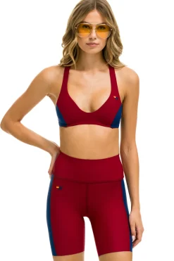 Activewear | Activewear | Aviator Nation SPEED 6IN HI-RISE BIKER SHORT - BLAZE