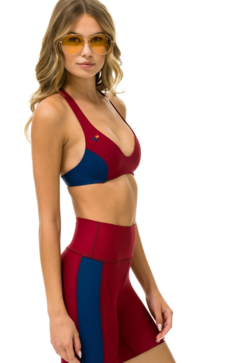 Activewear | Activewear | Aviator Nation SPEED 6IN HI-RISE BIKER SHORT - BLAZE
