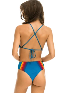 Swim Bottoms | Aviator Nation 5 STRIPE HI-WAISTED BIKINI BOTTOMS - ANTIGUA