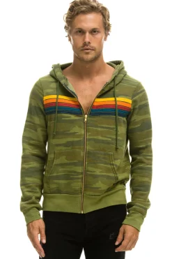Hoodies | Hoodies | Aviator Nation 5 STRIPE HOODIE - CAMO