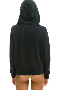 Hoodies | Hoodies | Aviator Nation 5 STRIPE HOODIE - CHARCOAL // BLUE CHARCOAL//BLUE