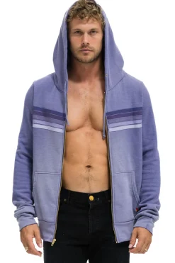 Hoodies | Hoodies | Aviator Nation 5 STRIPE HOODIE - FADED GRAPE FADEDGRAPE