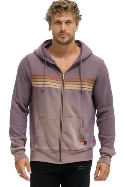 Hoodies | Hoodies | Aviator Nation 5 STRIPE HOODIE - FADED MOCHA FADEDMOCHA