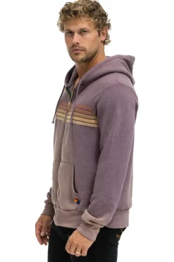 Hoodies | Hoodies | Aviator Nation 5 STRIPE HOODIE - FADED MOCHA FADEDMOCHA