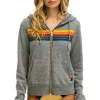 Hoodies | Hoodies | Aviator Nation 5 STRIPE HOODIE - HEATHER GREY HEATHERGREY