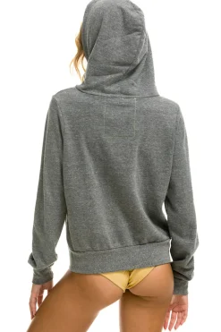 Hoodies | Hoodies | Aviator Nation 5 STRIPE HOODIE - HEATHER GREY // BLUE HEATHERGREY//BLUE