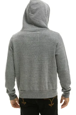 Hoodies | Hoodies | Aviator Nation 5 STRIPE HOODIE - HEATHER GREY // GREY HEATHERGREY//GREY