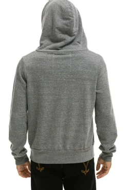 Hoodies | Hoodies | Aviator Nation 5 STRIPE HOODIE - HEATHER GREY HEATHERGREY
