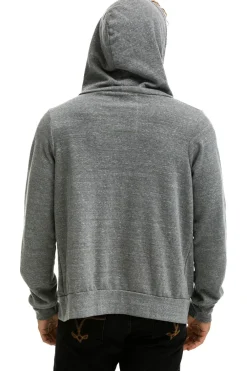 Hoodies | Hoodies | Aviator Nation 5 STRIPE HOODIE - HEATHER GREY // NEON RAINBOW HEATHERGREY//NEONRAINBOW