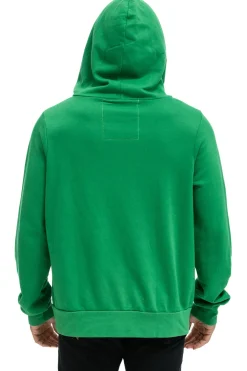 Hoodies | Hoodies | Aviator Nation 5 STRIPE HOODIE - KELLY GREEN // NEON PINK // YELLOW KELLYGREEN//NEONPINK//YELLOW
