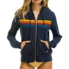 Hoodies | Hoodies | Aviator Nation 5 STRIPE HOODIE - NAVY