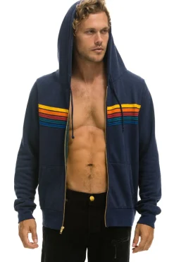 Hoodies | Hoodies | Aviator Nation 5 STRIPE HOODIE - NAVY