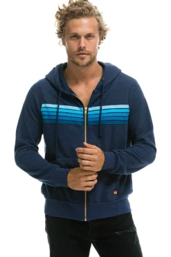 Hoodies | Hoodies | Aviator Nation 5 STRIPE HOODIE -  NAVY // BLUE NAVY//BLUE