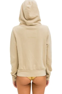 Hoodies | Hoodies | Aviator Nation 5 STRIPE HOODIE - SAND // PINK // GREEN SAND//PINK//GREEN