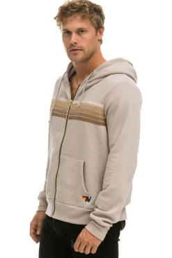 Hoodies | Hoodies | Aviator Nation 5 STRIPE HOODIE - SAND // TAN SAND//TAN