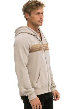 Hoodies | Hoodies | Aviator Nation 5 STRIPE HOODIE - SAND // TAN SAND//TAN