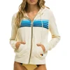 Hoodies | Hoodies | Aviator Nation 5 STRIPE HOODIE - VINTAGE WHITE // BLUE VINTAGEWHITE//BLUE