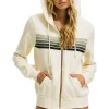 Hoodies | Hoodies | Aviator Nation 5 STRIPE HOODIE - VINTAGE WHITE // GREY VINTAGEWHITE//GREY