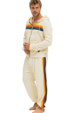 Hoodies | Hoodies | Aviator Nation 5 STRIPE HOODIE - VINTAGE WHITE VINTAGEWHITE