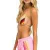 Shorts | Aviator Nation 5 STRIPE JOGGER SHORTS - NEON PINK // YELLOW NEONPINK//YELLOW