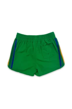 Kid's Swim | Kid's Shorts | Aviator Nation 5 STRIPE KIDS FLEX JOGGER SHORT - KELLY GREEN KELLYGREEN