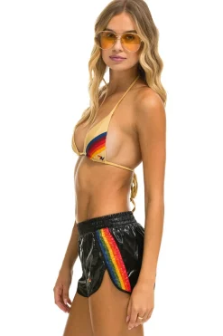 Shorts | Aviator Nation 5 STRIPE NYLON JOGGER SHORT - BLACK