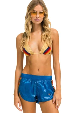 Shorts | Aviator Nation 5 STRIPE NYLON JOGGER SHORT - SNORKEL BLUE SNORKELBLUE