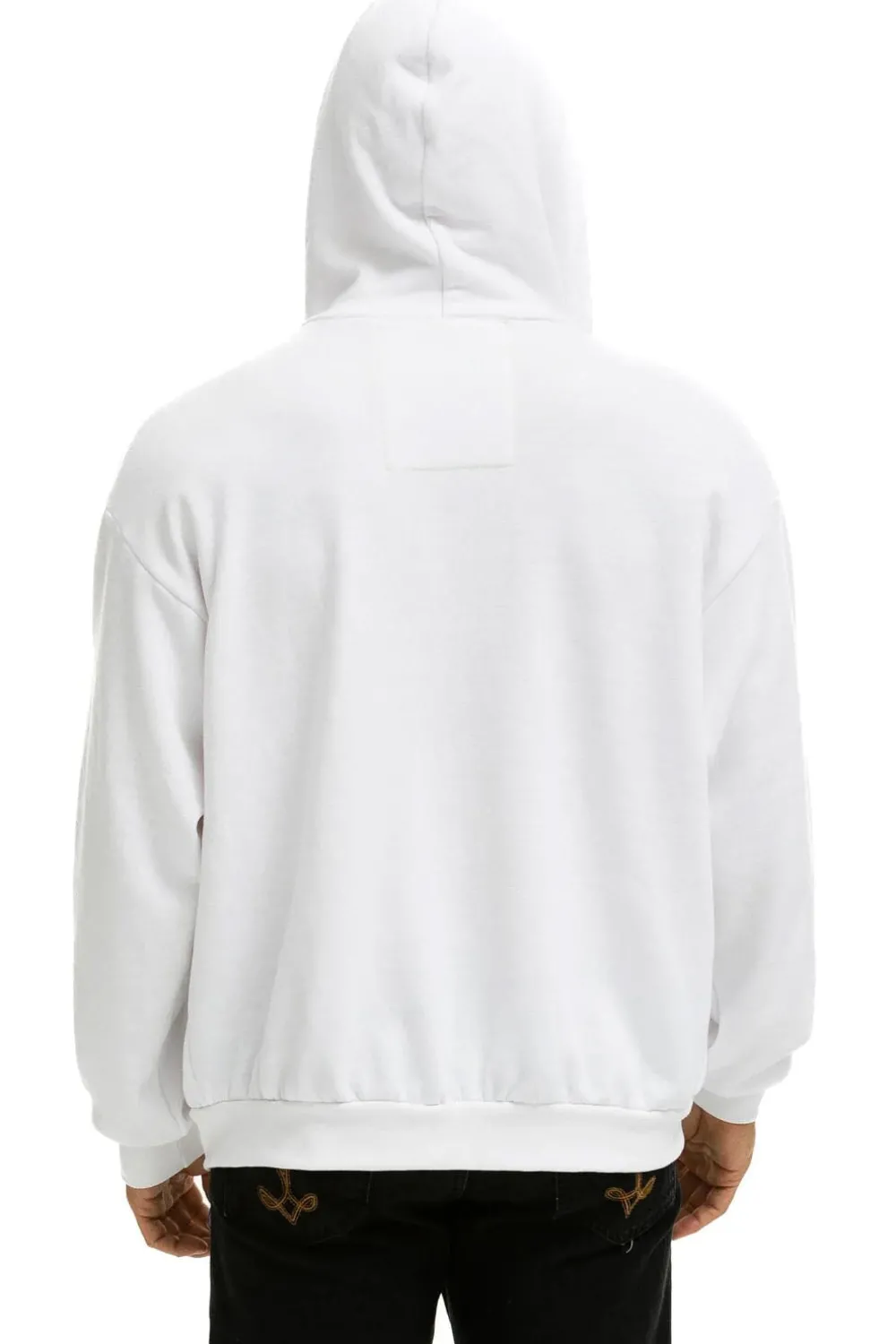 Hoodies | Hoodies | Aviator Nation 5 STRIPE RELAXED ZIP HOODIE - WHITE // GREY WHITE//GREY