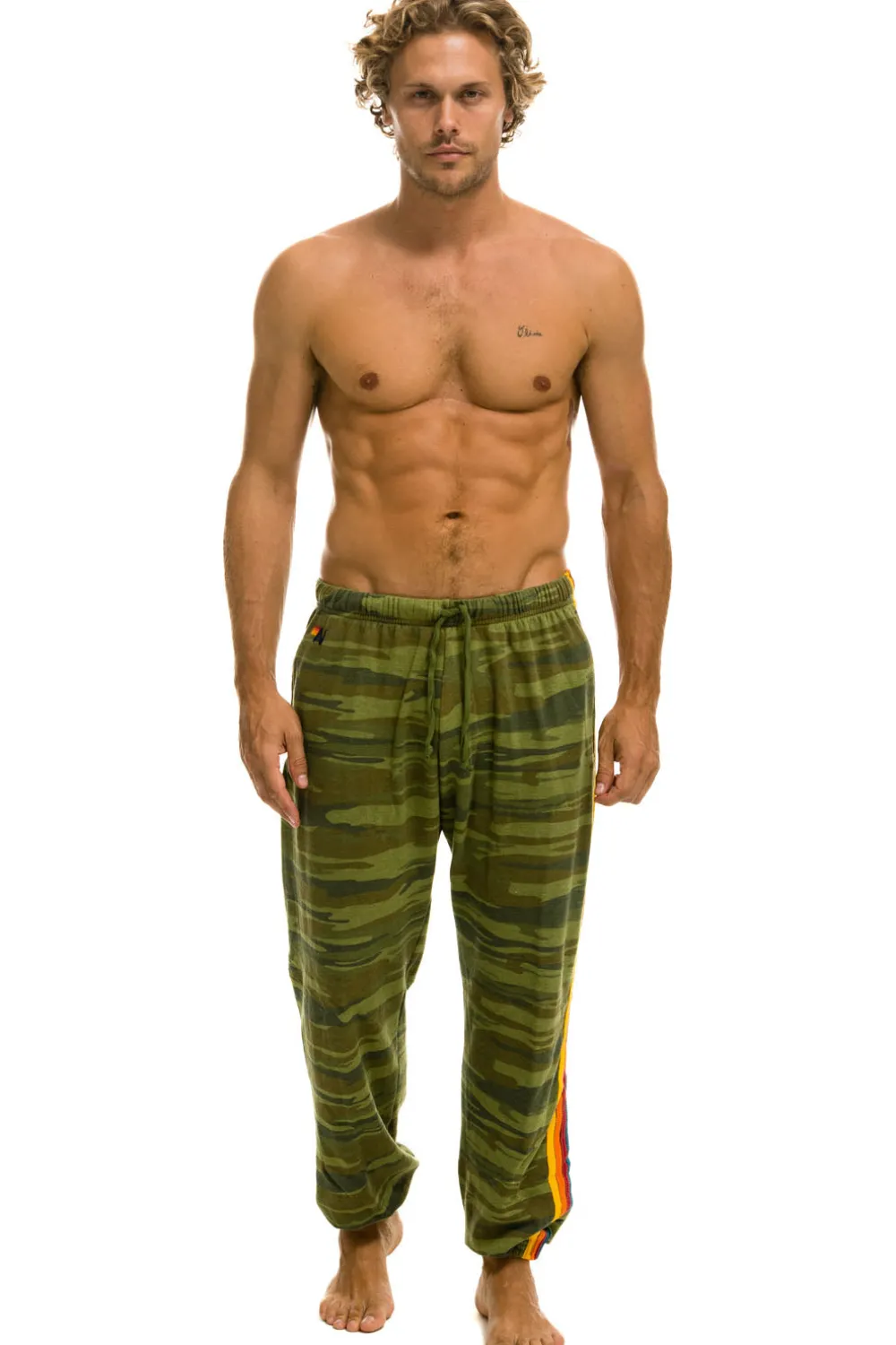 Sweatpants | Aviator Nation 5 STRIPE SWEATPANTS - CAMO