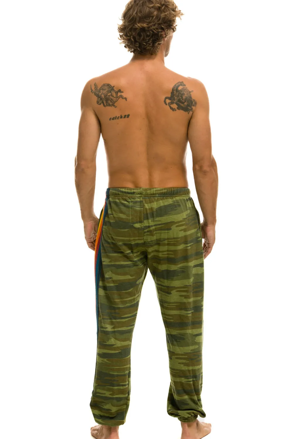 Sweatpants | Aviator Nation 5 STRIPE SWEATPANTS - CAMO