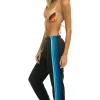 Sweatpants | Aviator Nation 5 STRIPE SWEATPANTS - CHARCOAL // BLUE CHARCOAL//BLUE